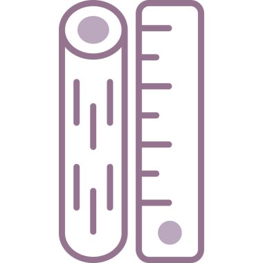 Test tüpü. Basit vektör illüstrasyonu