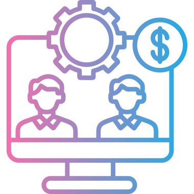 iş simgesi vektör illüstrasyonu