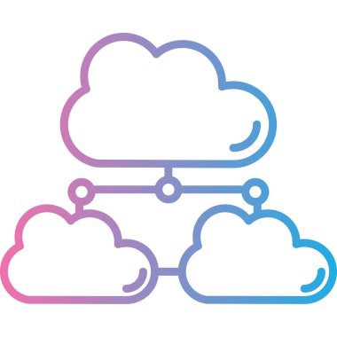 Bulut hesaplama. vektör illüstrasyonu