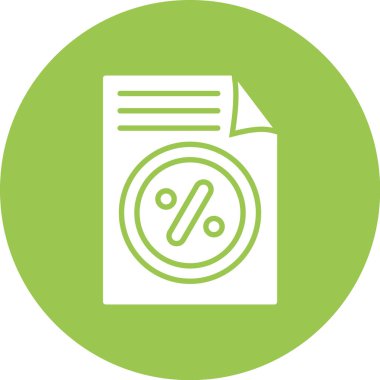 Bir belge simgesinin vektör illüstrasyonu