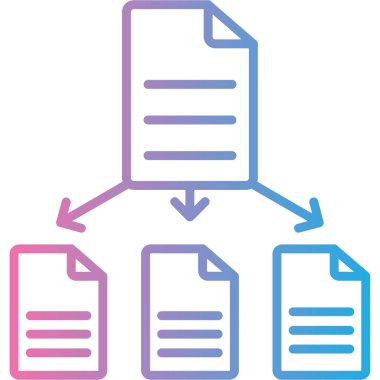 Belge simgesinin vektör illüstrasyonu
