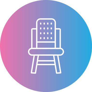 Yedek kulübesi Web simgesi basit illüstrasyon