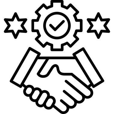 iş yönetimi simgesi, vektör illüstrasyonu