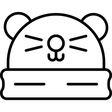 Ayı. Web simgesi vektör illüstrasyonu