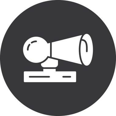 Konuşmacı. Web simgesi basit illüstrasyon