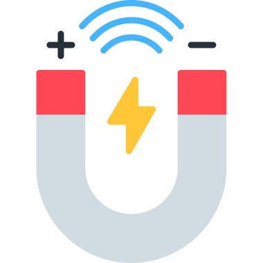 Bir mıknatısın vektör çizimi