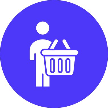 Çöp kutusu simgesi basit vektör illüstrasyonu