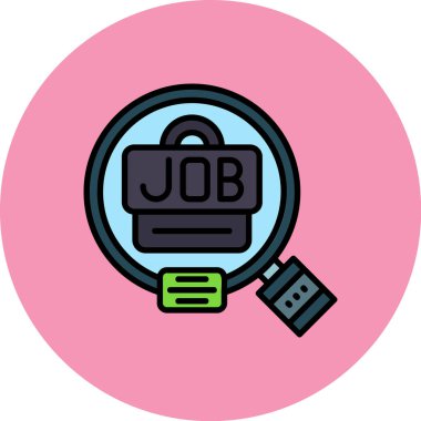 Arama görevi modern simgesi, vektör illüstrasyonu