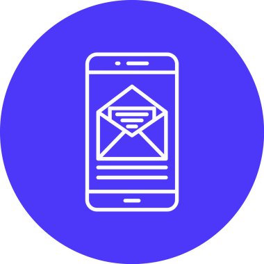 Vektör E- posta simgesi illüstrasyonu