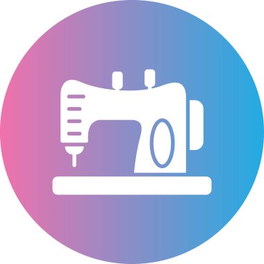 Dikiş makinesi. Basit resimleme