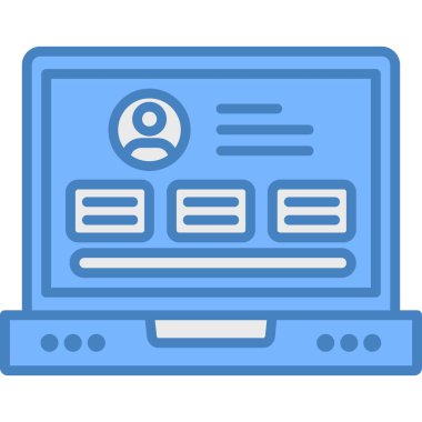 Bilgisayar. Web simgesi basit tasarım