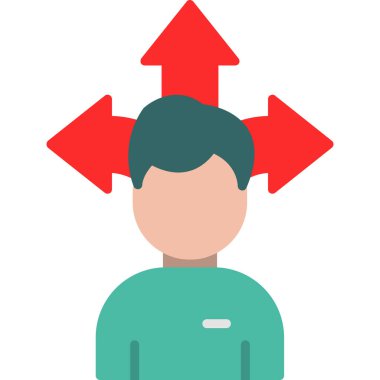 Esneklik Simgesi, Basit Renk Vektörü İllüstrasyonu