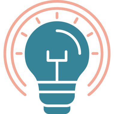 Bir fikrim var. Web simgesi basit illüstrasyon