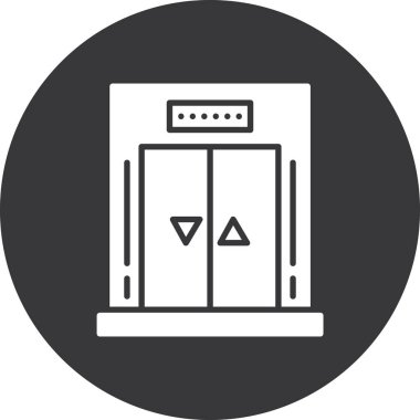 Kapı. Web simgesi basit illüstrasyon