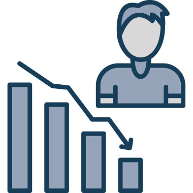 İş büyümesi simgesi, vektör illüstrasyonu