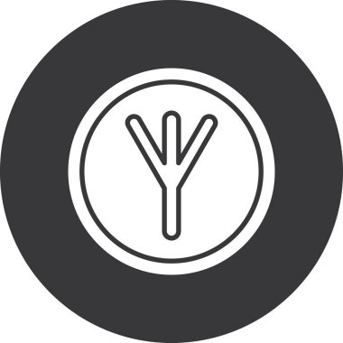 Modern simgenin vektör illüstrasyonu