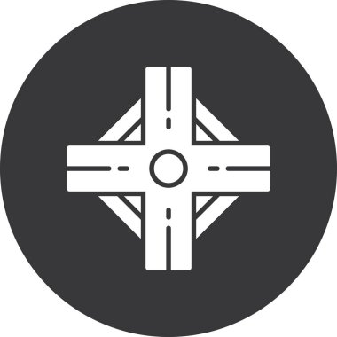 Bir çapraz simgenin vektör illüstrasyonu