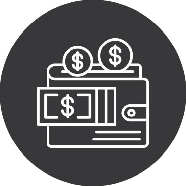 Dolar simgesi vektör illüstrasyonu