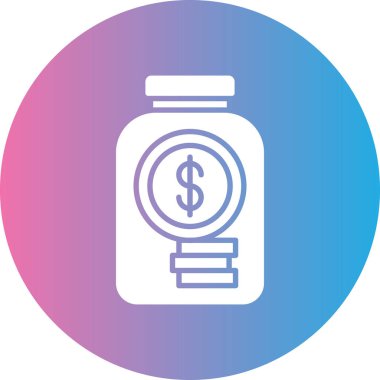 Para simgesinin vektör illüstrasyonu