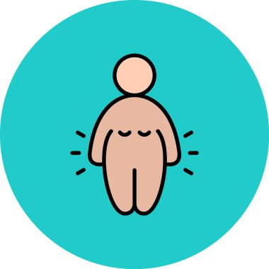 Vücut. Web simgesi basit illüstrasyon