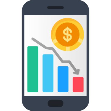 cep telefonu simgesi. düz tasarım biçimi.