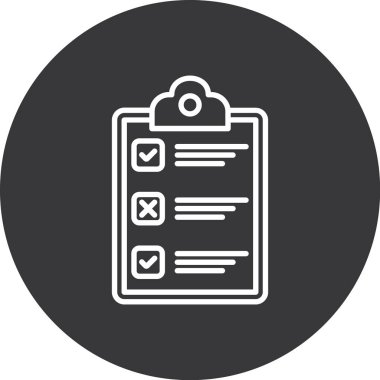 Kontrol listesi vektör illüstrasyonu, kontrol listesi