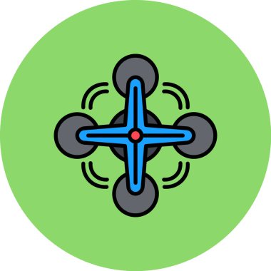 Hayran ikonu. Web için fan vektör simgelerinin özet çizimi