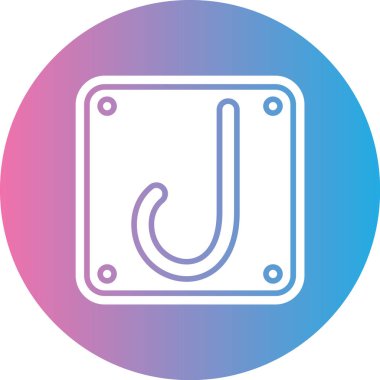 Kanca simgesinin vektör illüstrasyonu