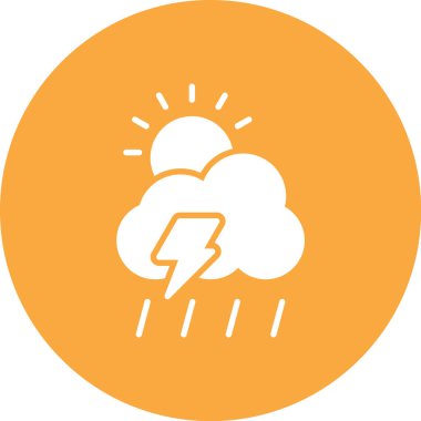 Yıldırımlı bulut simgesi