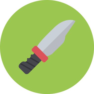 bıçak düz vektör simgesi