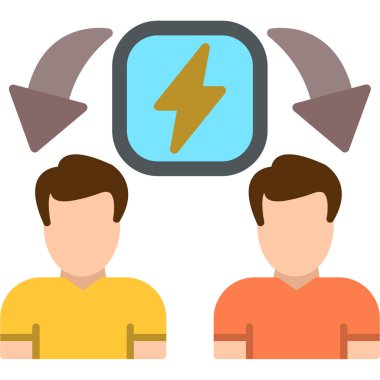 güç simgesi, vektör illüstrasyonu