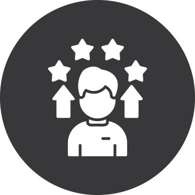 yıldız simgesi vektör illüstrasyonu