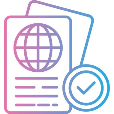 Belge simgesinin vektör illüstrasyonu