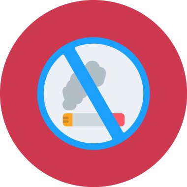 sigara içen vektör simgesi yok modern simge