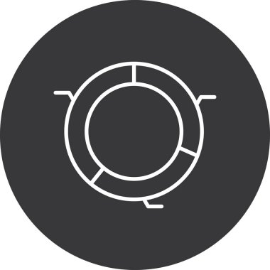 Modern bir simgenin vektör illüstrasyonu