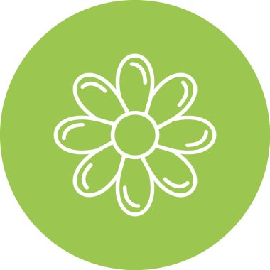 çiçek simgesi vektör illüstrasyonu