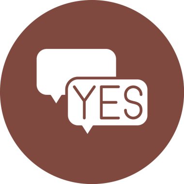 evet de, vektör illüstrasyonu