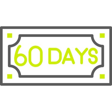 Geri sayım simgesine 6 gün, sayıma 6 gün, resme git