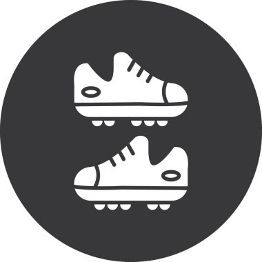 Modern spor ayakkabı simgesinin vektör çizimi