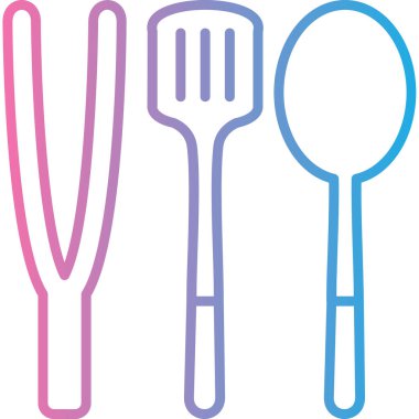 mutfak araçlarının vektör kümesi simgeleri