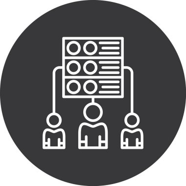 Modern b 'nin vektör illüstrasyonu insanların ikonundan yoksun