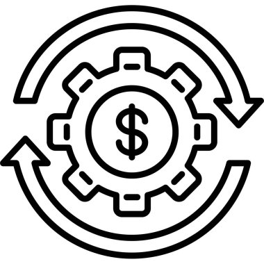 Dişliler. Web simgesi basit tasarım