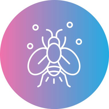 Bir böcek simgesinin vektör çizimi