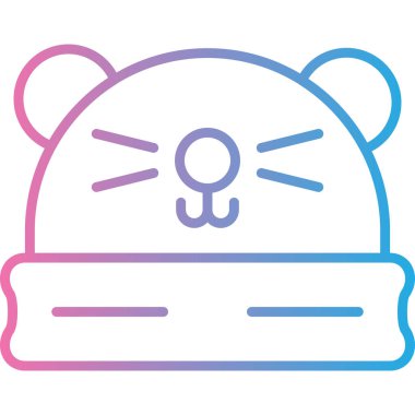 Ayı. Web simgesi basit illüstrasyon