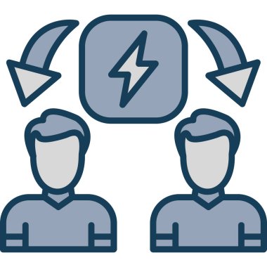 Bir grup insanın vektör çizimi