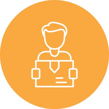 iş adamı simgesi vektör illüstrasyonu