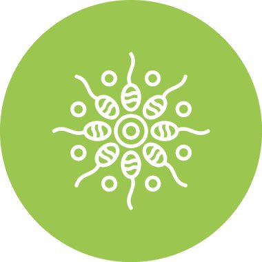 Benzersiz virüs vektör simgesi