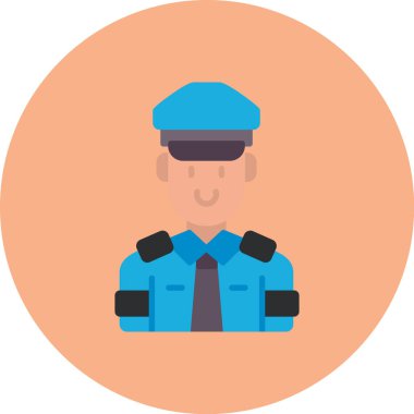 polis simgesi vektör illüstrasyonu