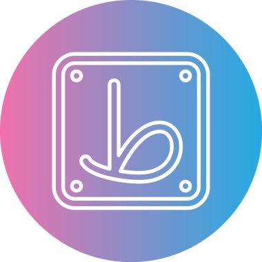 Güzel Bell vektör satırı simgesi