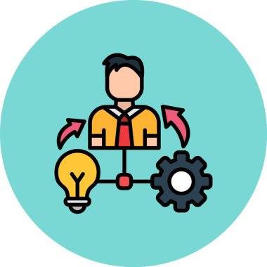 İş fikri vektör simgesi